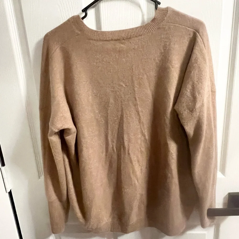J.Crew V-neck Boyfriend Cashmere Sweater oversized small
